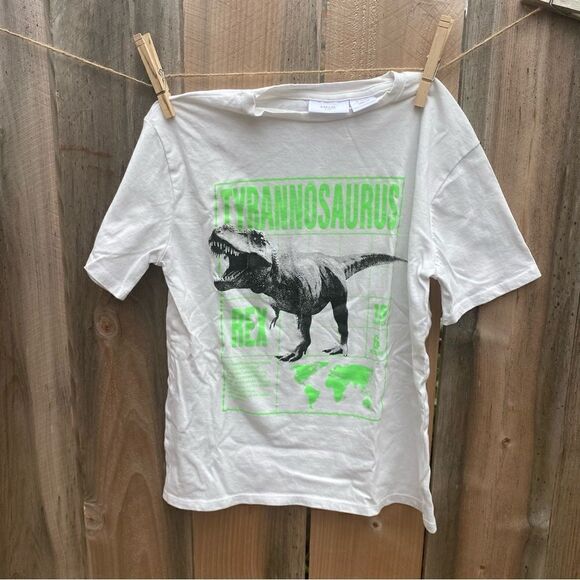 Mango glow in the dark dinosaur T-shirt size 8 - Picture 4 of 4